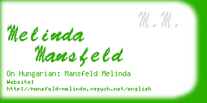 melinda mansfeld business card